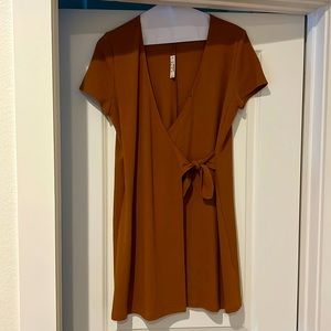 Madewell Texture & Thread Short-Sleeve Side-Tie Dress